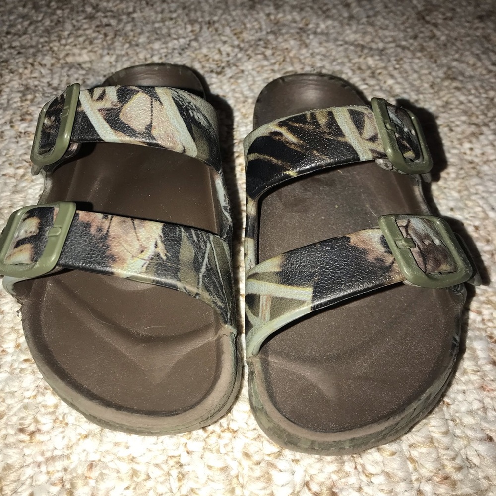 Toddler boy slides